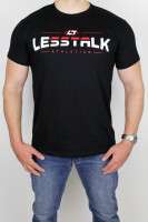 Less Talk T-Shirt Curved Logo Black