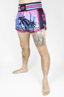 Less Talk Shorts Muay Thai Miami Turqouise Pink