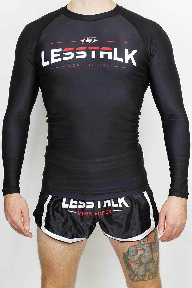 Less Talk Rashguard Longsleeve Black