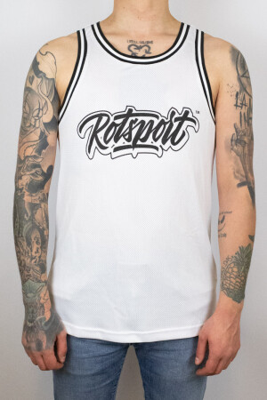 Less Talk Mesh Tanktop Rotsport White