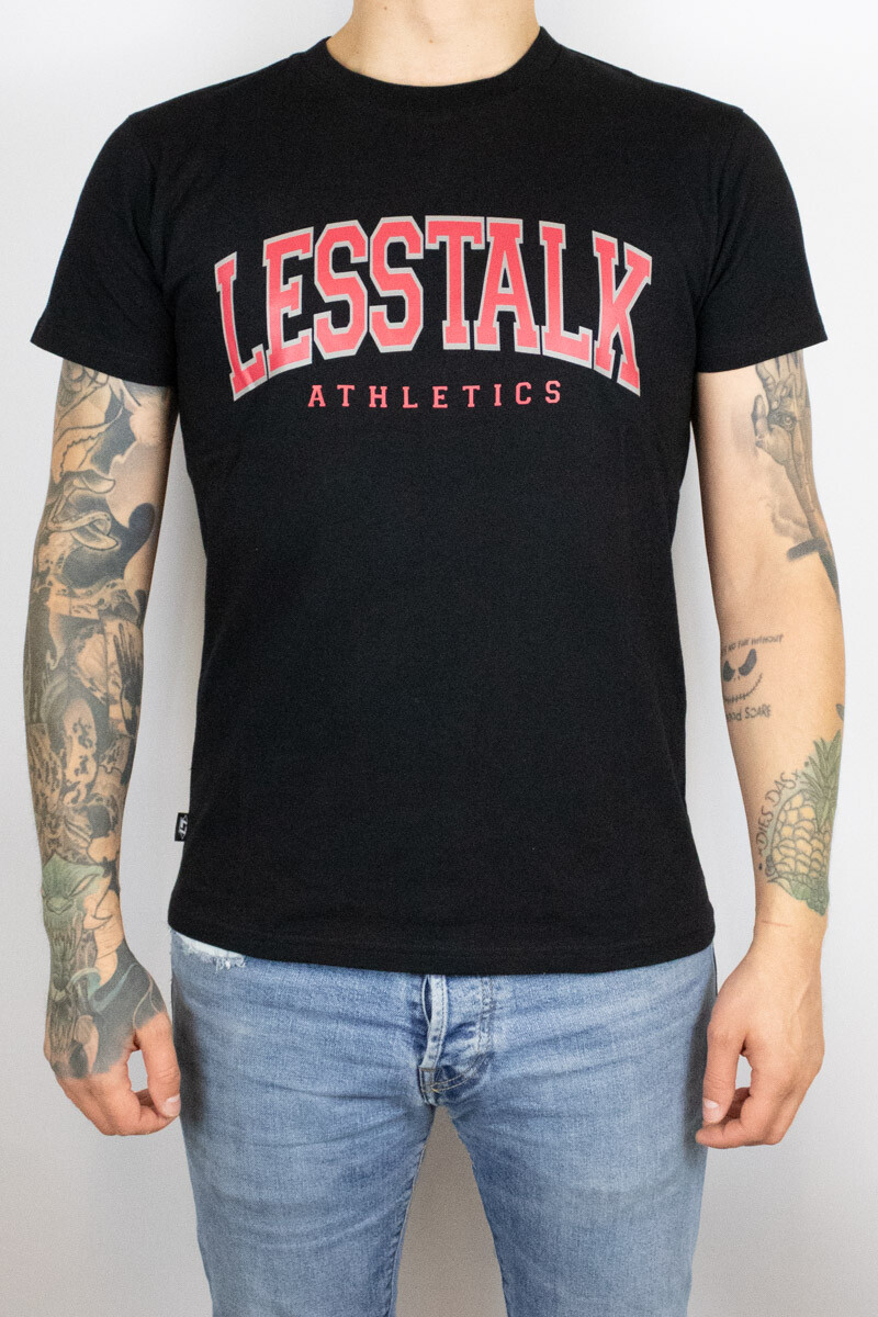 Less Talk College T-Shirt Black