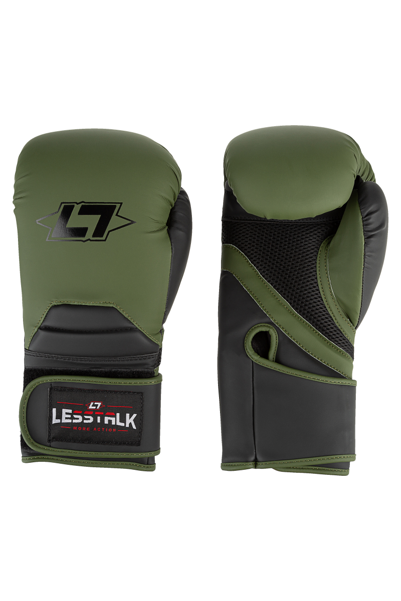 Less Talk Boxing Gloves T34 Black Olive