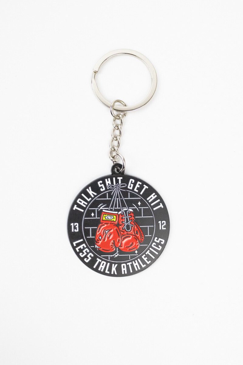 Less Talk Talk Shit Keychain Metal