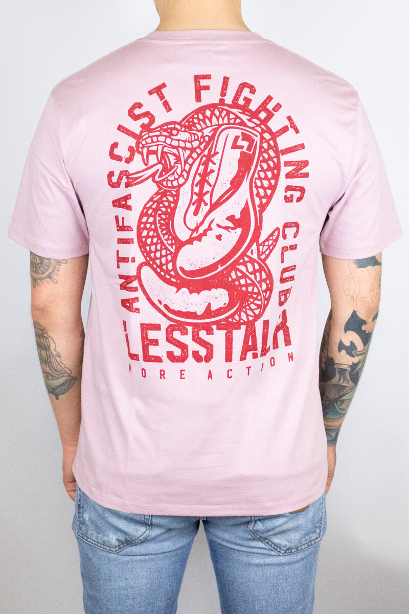 Less Talk T-Shirt Snake Pink