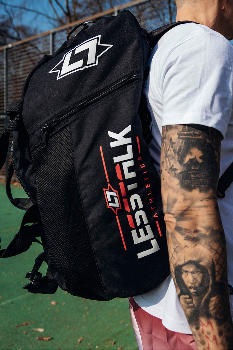 Less Talk Convertible Bag Backpack Black box