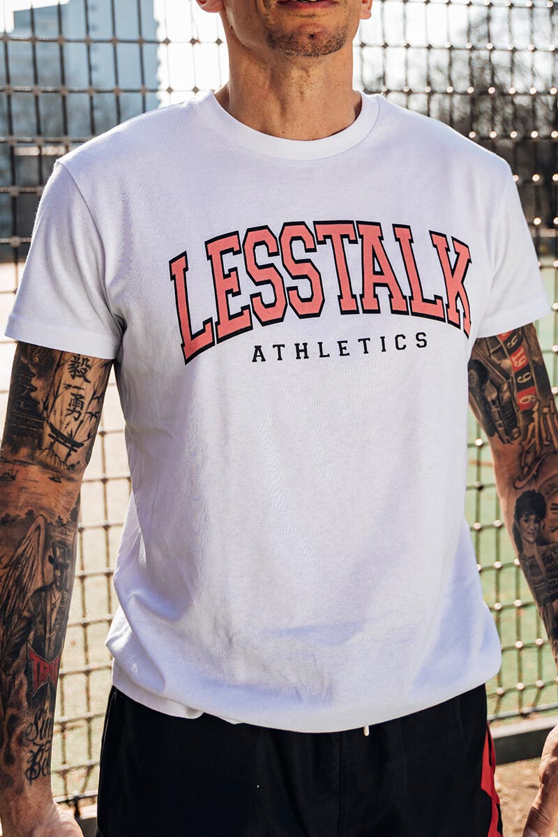 Less Talk College T-Shirt White
