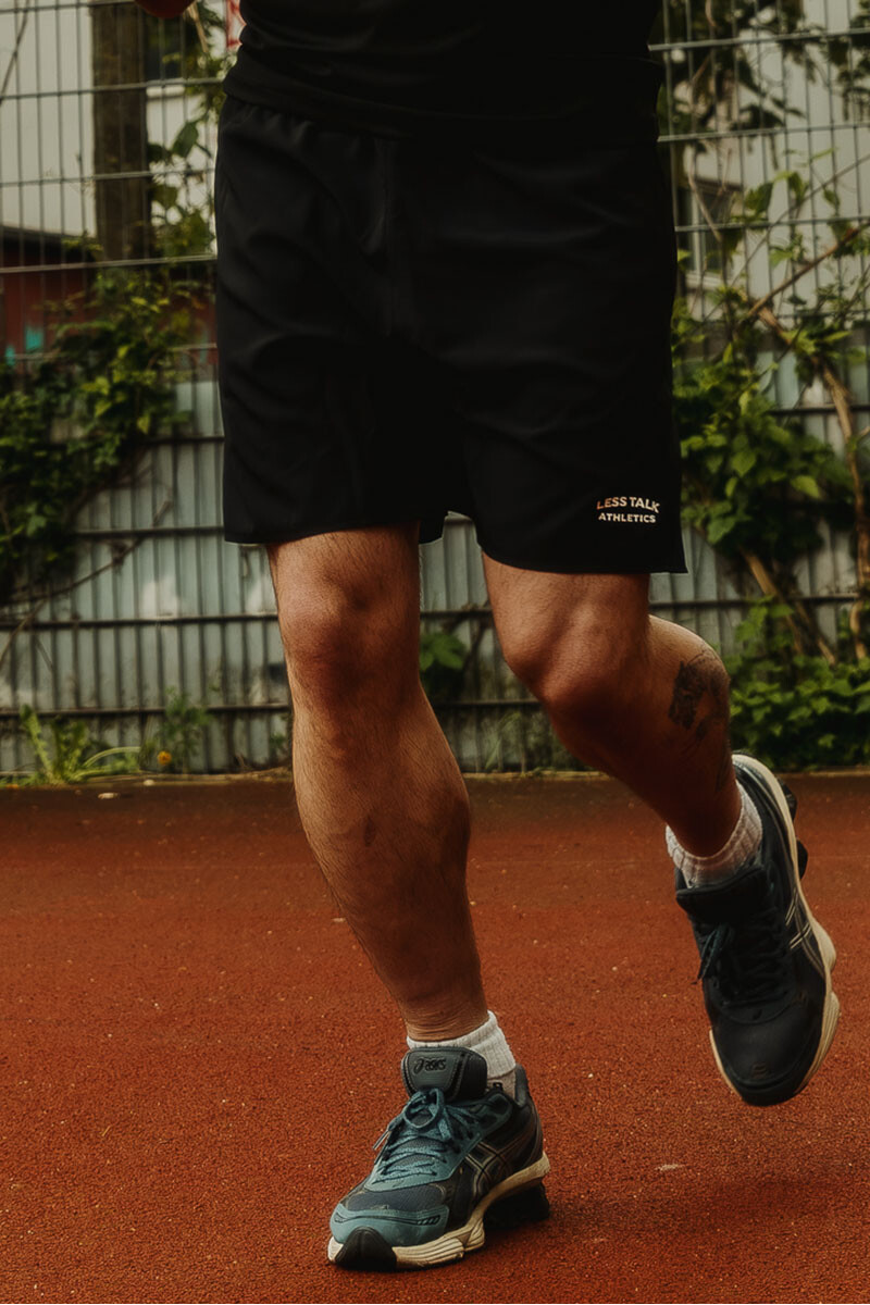 Less Talk Athletics Active Shorts Black box
