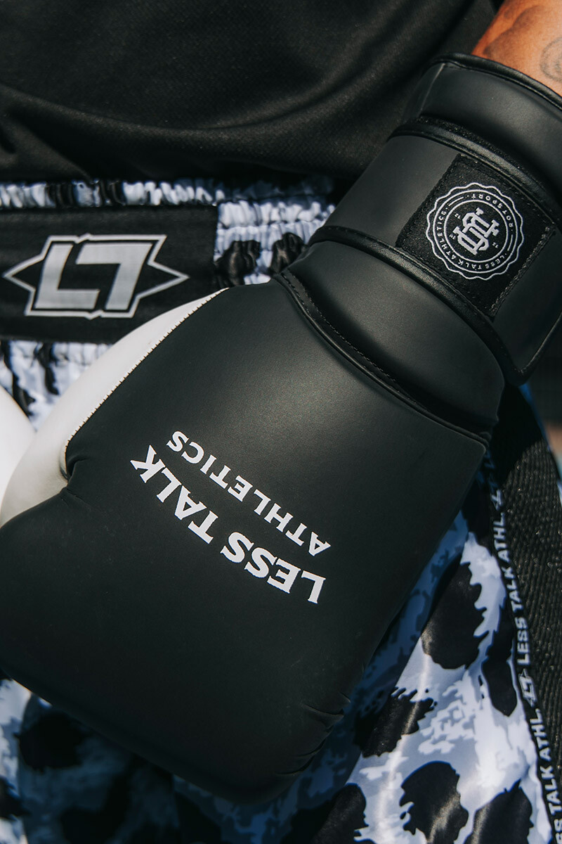 Less Talk Athletics Boxing Gloves RS Bla box